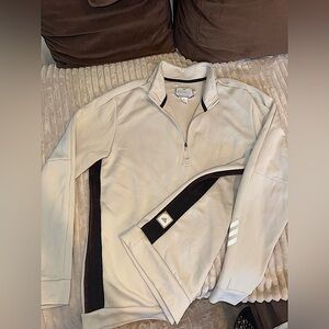 Adidas, Men’s Quarter-Zip Pullover with Black/red Accents - Men’s Medium